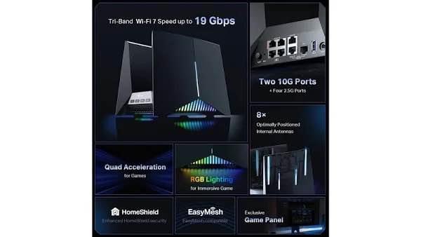 TP-Link Archer GE800 WIFI-7 Gaming Router
